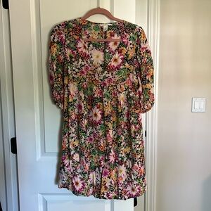 H&M maternity short floral dress
